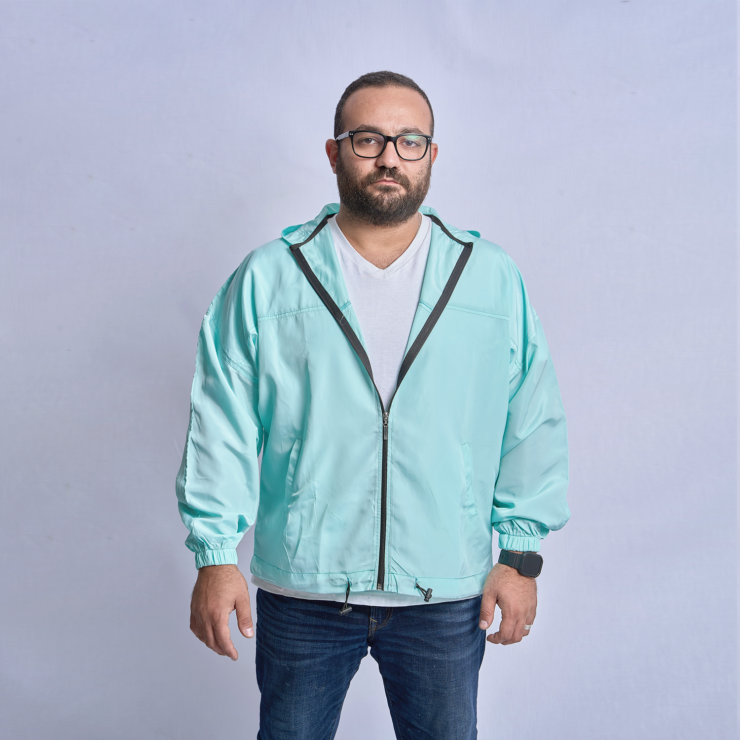 Mint Oversized Windbreaker Jacket
