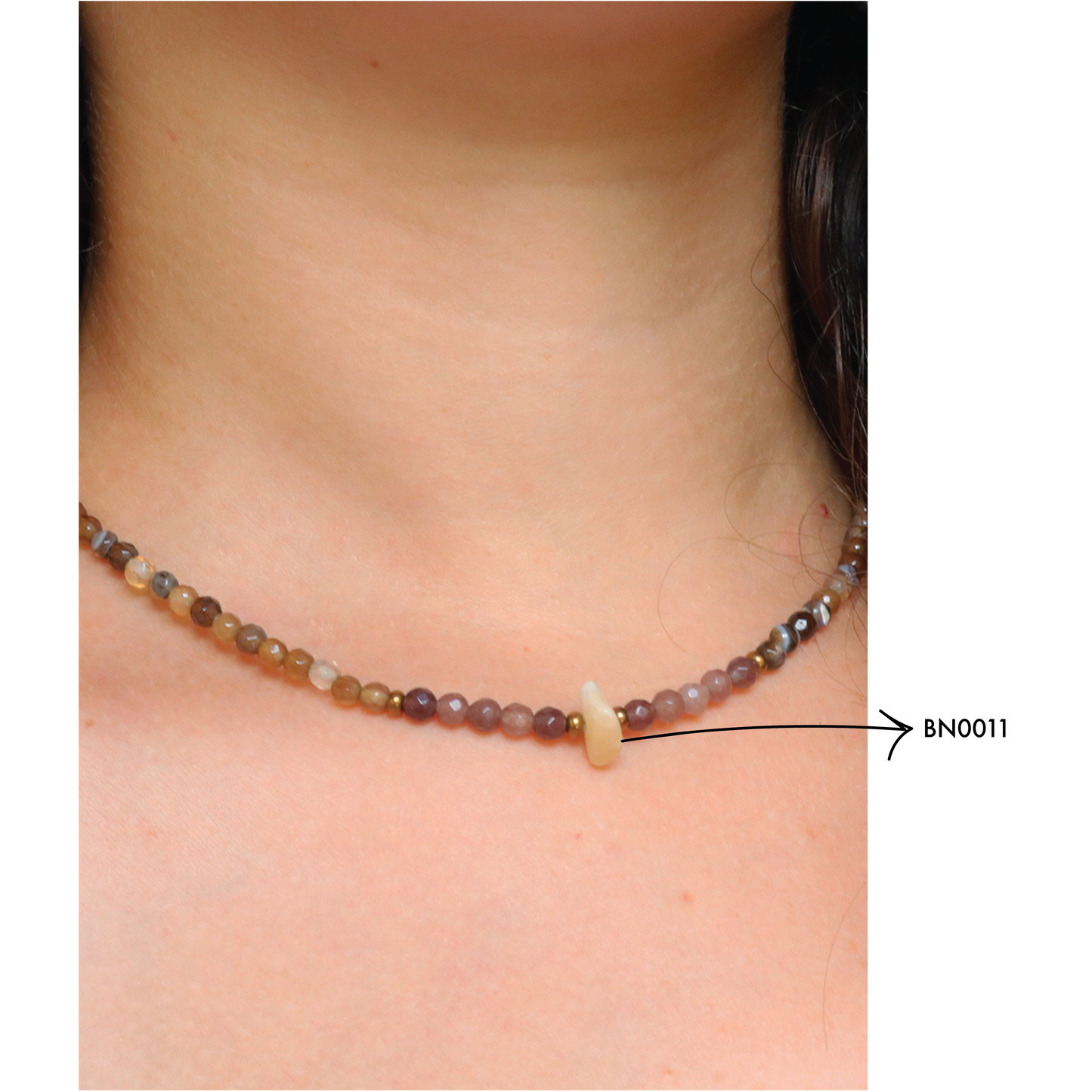 Stackable Stone Necklace - BN0011