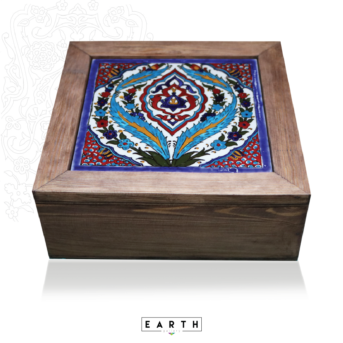 Ceramic Arabesque Box - Large