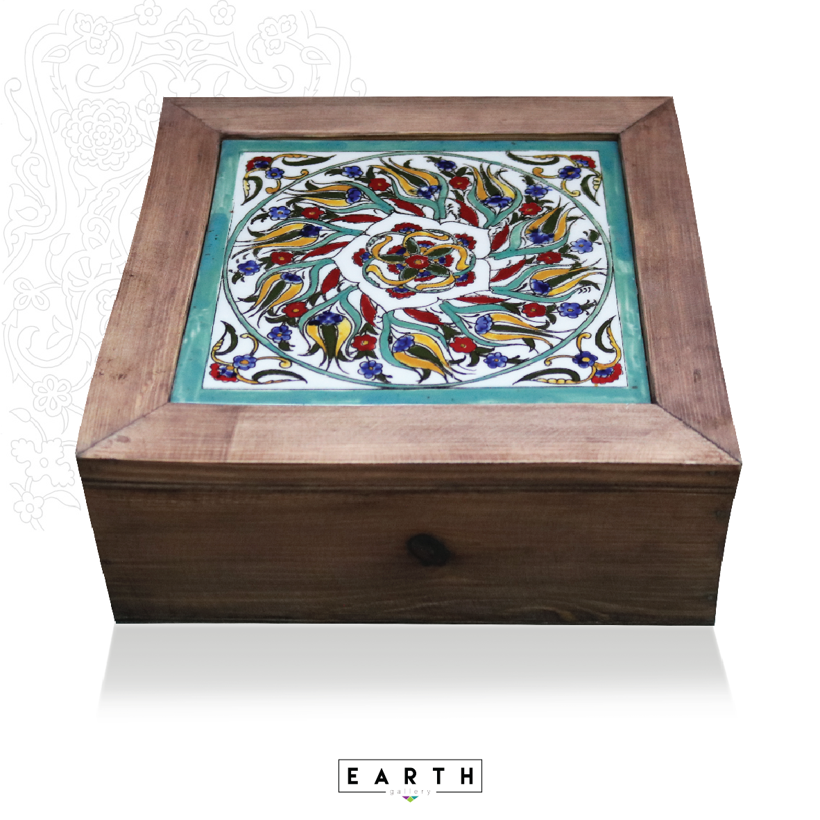 Ceramic Arabesque Box - Large