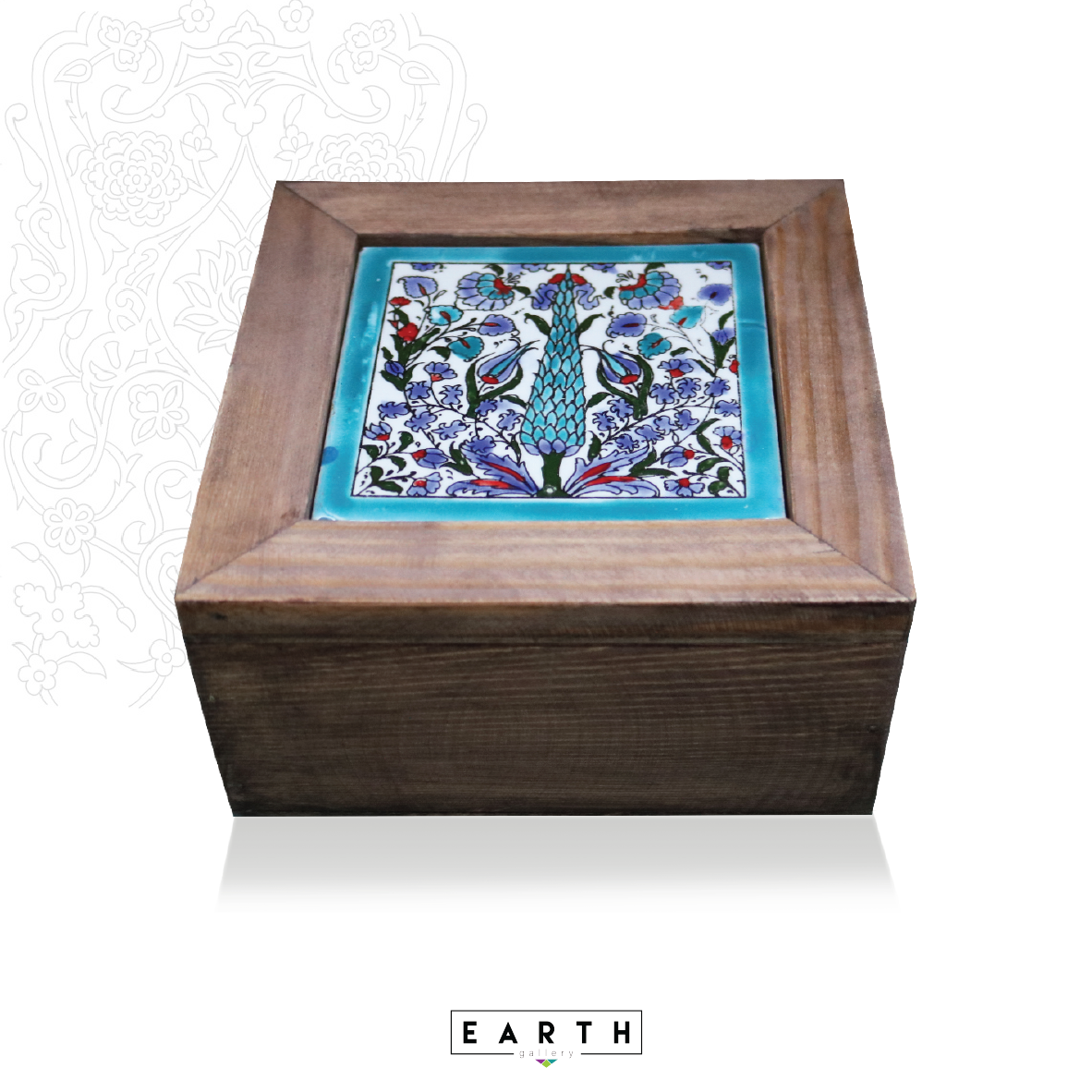 Ceramic Arabesque Box - Small