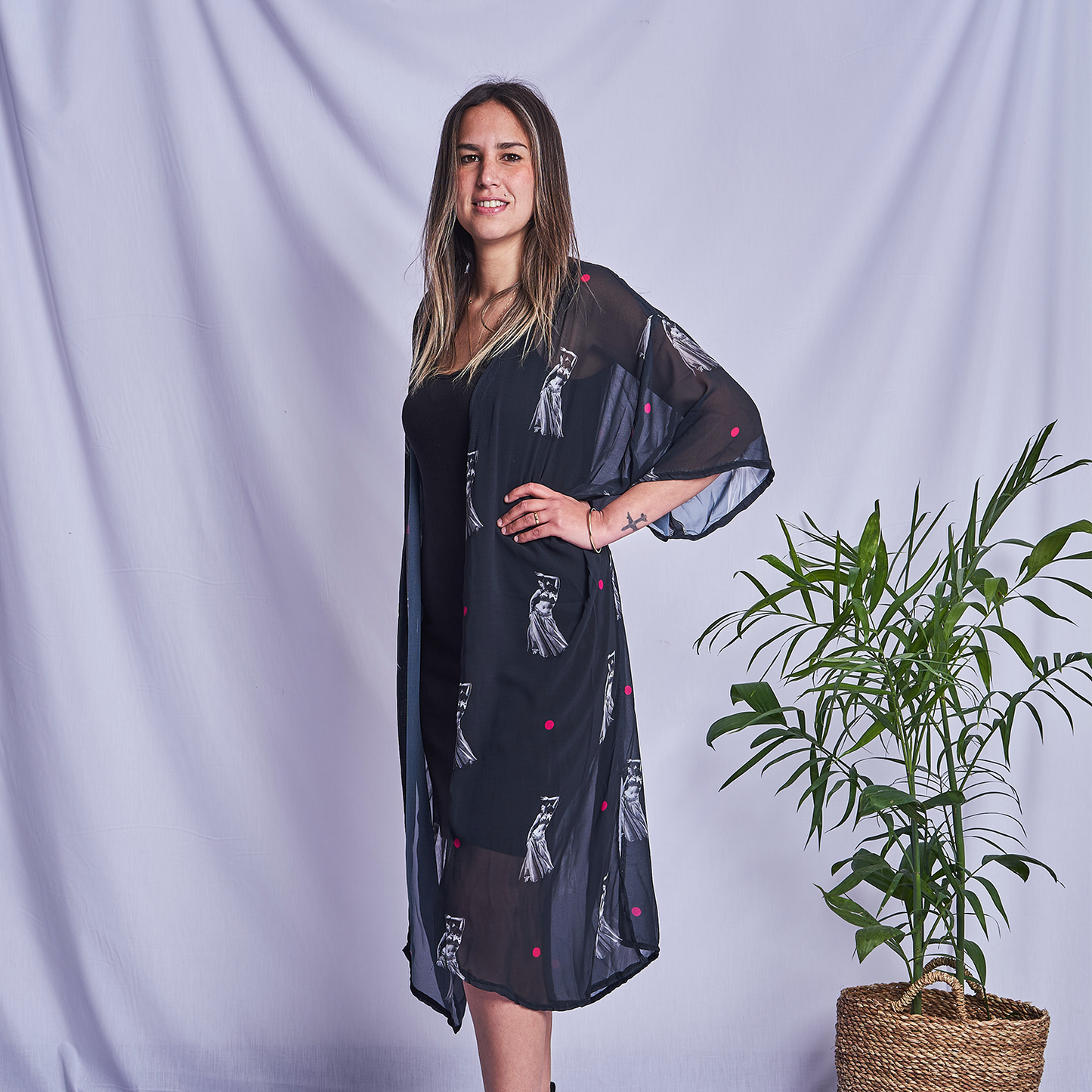 Samia Black Kimono